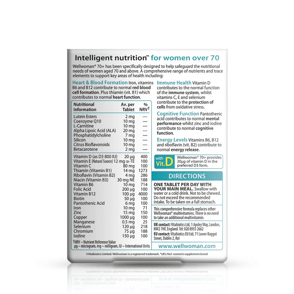 Vitabiotics Wellwoman 70+ 30ct - Image 3