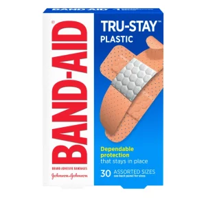 Band-Aid Tru-Stay Plastic Adhesive Bandages Assorted, 30 ct.