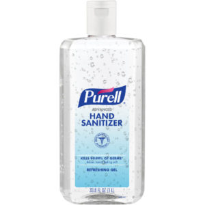 Purell1 Liter Advanced Hand Sanitizer Gel Flip Cap Bottle