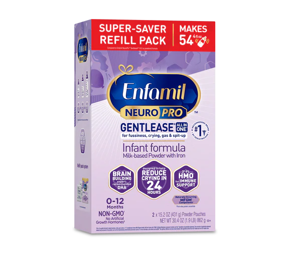 Enfamil NeuroPro Gentlease Infant Formula Powder 30.4 oz Refill Box
