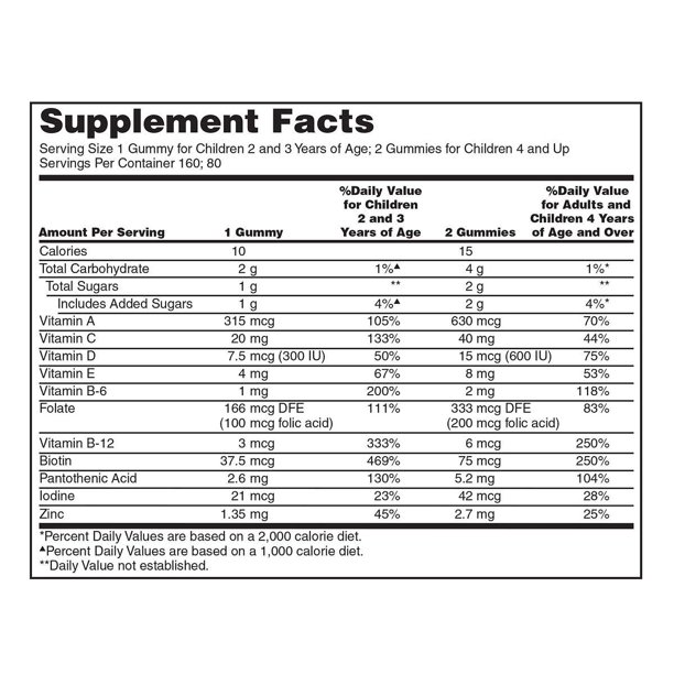 Kirkland Signature Children's Complete Multivitamin, 160 Gummies - Image 3