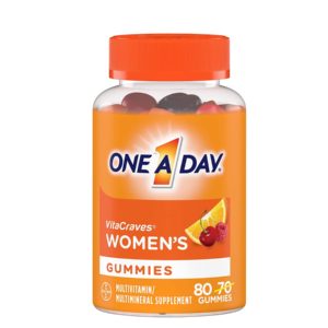 One A Day Women’s Multivitamin Gummies, Supplement with Vitamin A, Vitamin C, Vitamin D, Vitamin E and Zinc for Immune Health Support, Calcium & more, 80 ct, packaging may vary