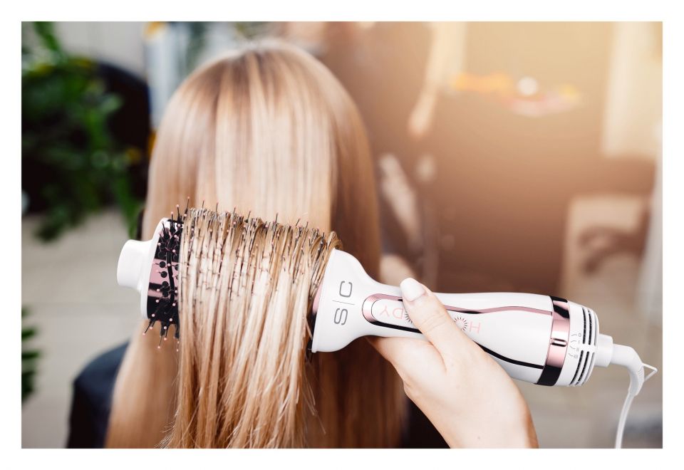 Stylecraft Hot Body Ionic 2 IN 1 Blowout Brush Hair Dryer White/Rose Gold - Image 4