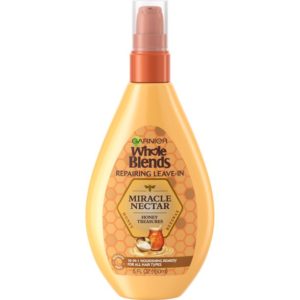 Garnier Whole Blends Repairing Moisturizing Miracle Nectar Honey Treasures Leave-in Treatment Conditioner, 5 fl oz