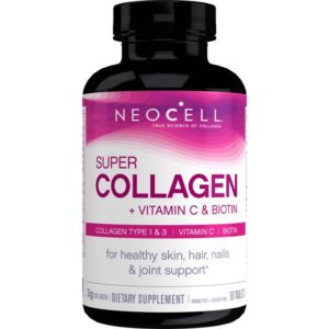 NeoCell Super Collagen + Vitamin C & Biotin, Dietary Supplement, Grass-Fed; 90 Tablets (Packaging may vary)