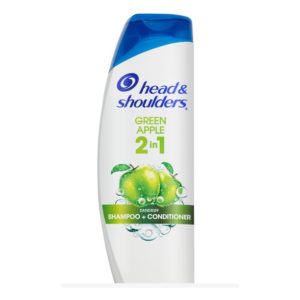 Head & Shoulders Anti-Dandruff 2 In 1 Shampoo and Conditioner, Green Apple, 13.5 oz