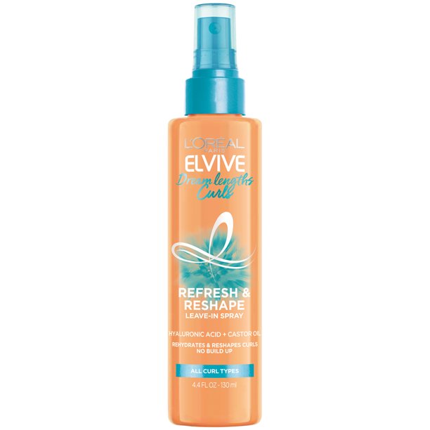 L'Oreal Paris Elvive Dream Lengths Curls Refresh and Reshape Spray Paraben-Free, 4.4 fl. oz.