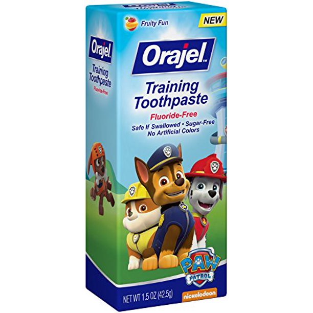 Orajel Toddler Training Toothpaste Paw Patrol Tooty Fruity Flavor 1.50oz Ea