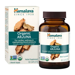 Himalaya Organic Arjuna, 60 Caplets, 2 month supply