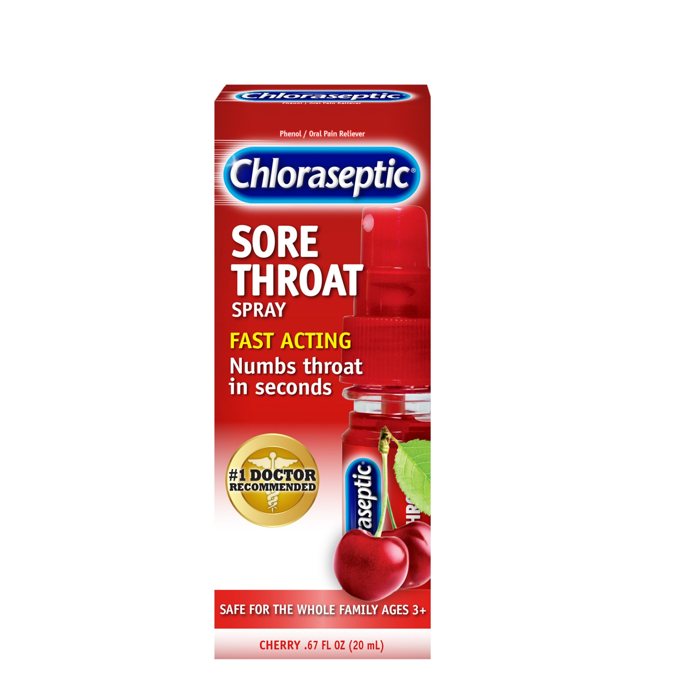 Chloraseptic Cherry Pocket Pump Spray, .67oz