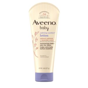 Aveeno Baby Calming Comfort Body Lotion with Natural Oatmeal and Lavender Scent 8oz