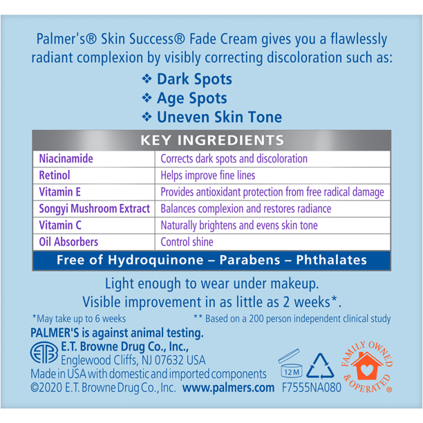 Palmer's Skin Success Fade Cream for Oily Skin, 2.7 oz. - Image 3
