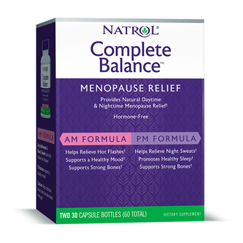 Natrol Complete Balance AM/PM Formula Menopause Relief, Capsules, 60ct