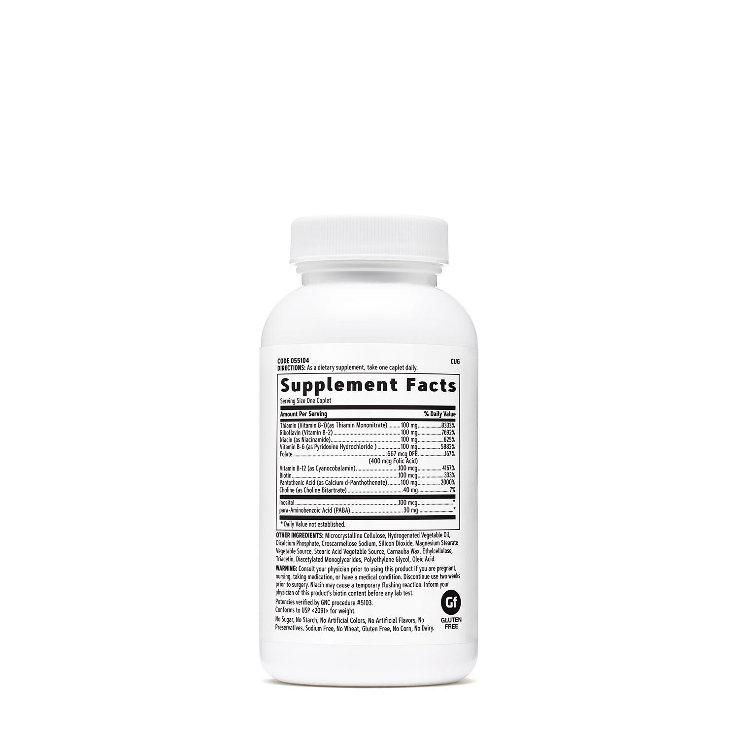 GNC B-Complex 100, Vegetarian Caps, 100ct - Image 3