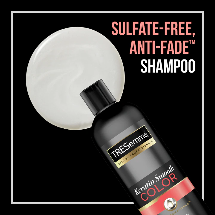 TRESemme Keratin Smooth Color Sulfate-Free Shampoo for Color Treated Hair, 20oz - Image 4