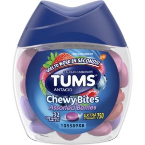 Tums Chewy Bites Berry Antacids, 32 Ct