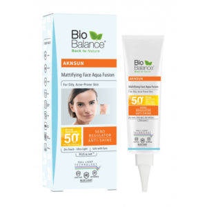 Bio Balance AKNSUN MATTIFYING FACE AQUA FUSION 50+SPF  For Oily & Acne Prone Skin