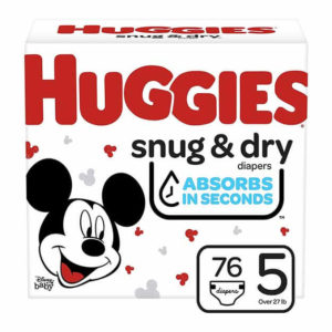 Huggies Diapers, Size 5, Snug & Dry, 68 count (Packaging/Count may vary)