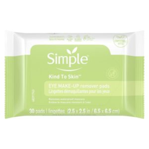 Simple Eye Makeup Remover Pads 30 ct
