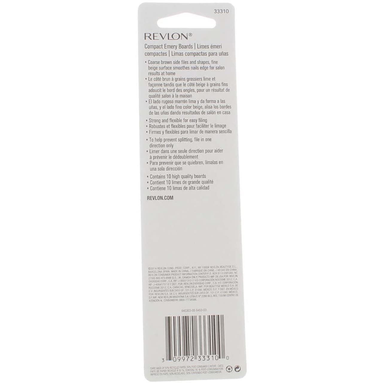 Revlon Emery Boards, Compact, 10 Boards - Image 3