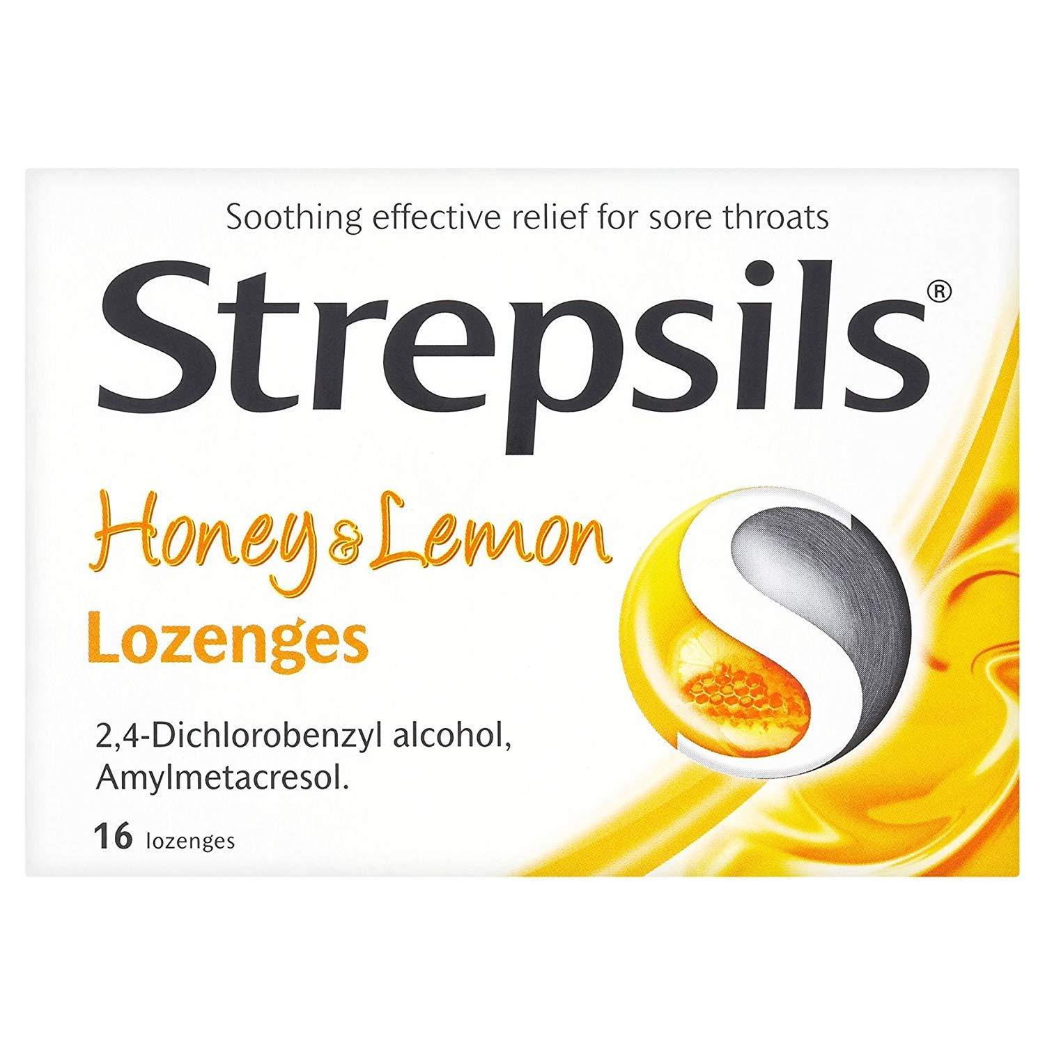 Strepsils Honey & Lemon Dual Action 16 Lozenges