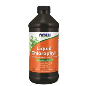 NOW Supplements, Liquid Chlorophyll, Super Concentrated, Internal Deodorizer*, Mint Flavor, 16-Ounce