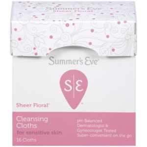 Summer's Eve Cleansing Cloths, Sheer Floral, 16 Ct