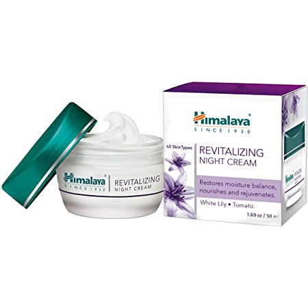 Himalaya Revitalizing Night Cream for Damaged & Aging Skin, Daily Deep Moisturizing Overnight Repair Treatment, For All Skin Types, 1.69 oz
