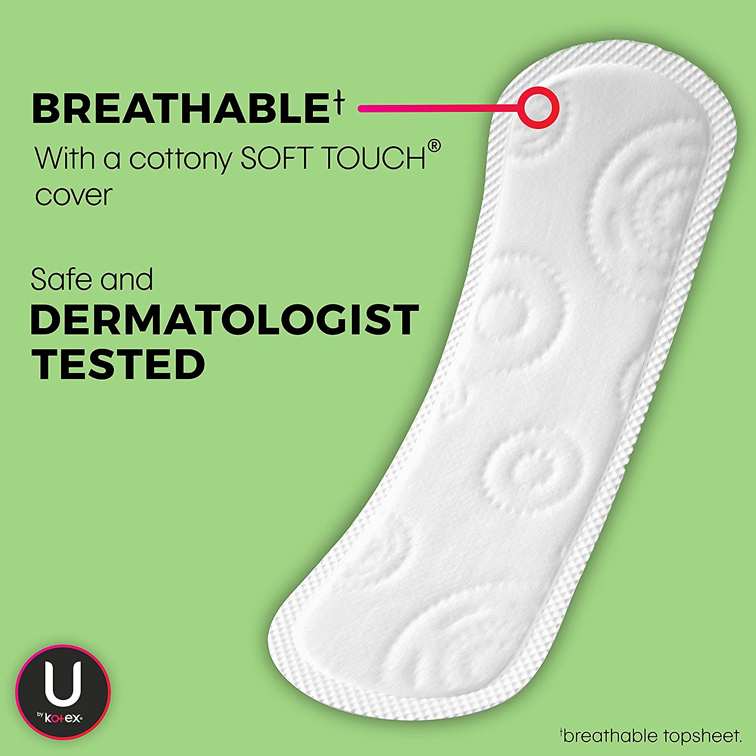 Kotex Natural Balance Lightdays Regular , 64 Liners (Packaging may vary) - Image 3