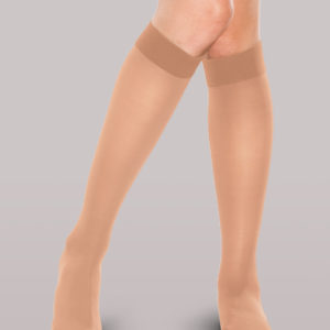 Therafirm Women’s Mild Support Sheer Knee High Stockings 15-20mmHg, Bronze, LARGE (68242)