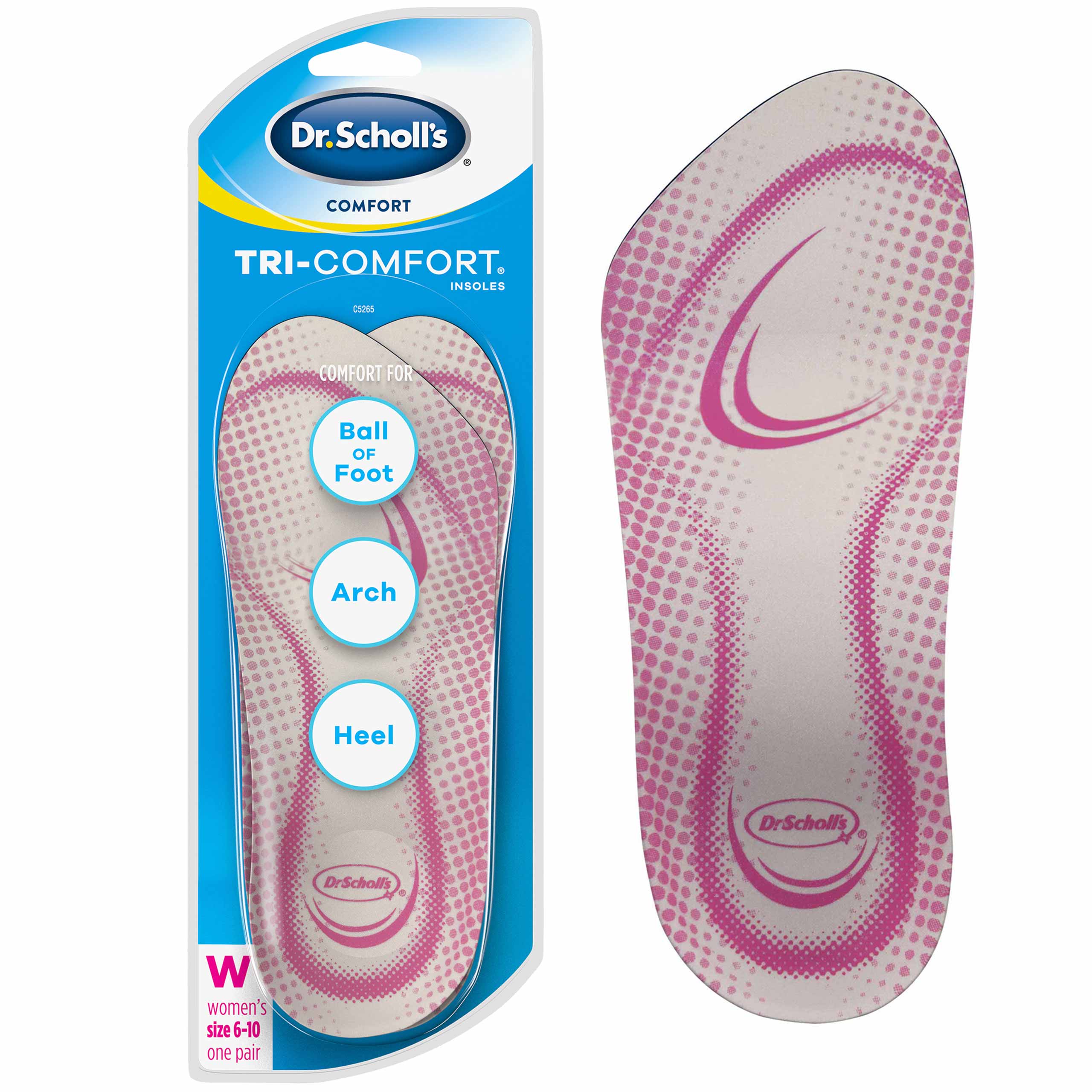 Dr.Scholl's Tri-Comfort Insoles, Women Size 6-10