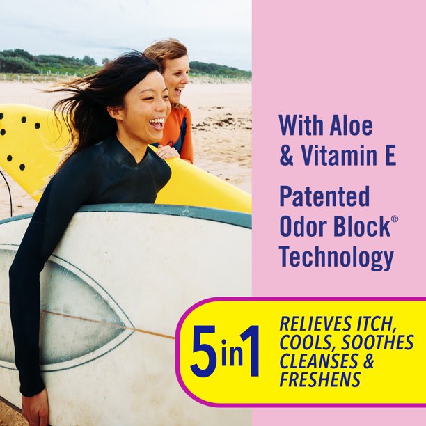 Vagisil Anti-Itch Medicated Wipes, Maximum Strength For Instant Relief, 20 Wipes - Image 4