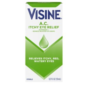 Visine A.C. Itchy Red Eye Relief Astringent Eye Drops, 0.5 fl. oz