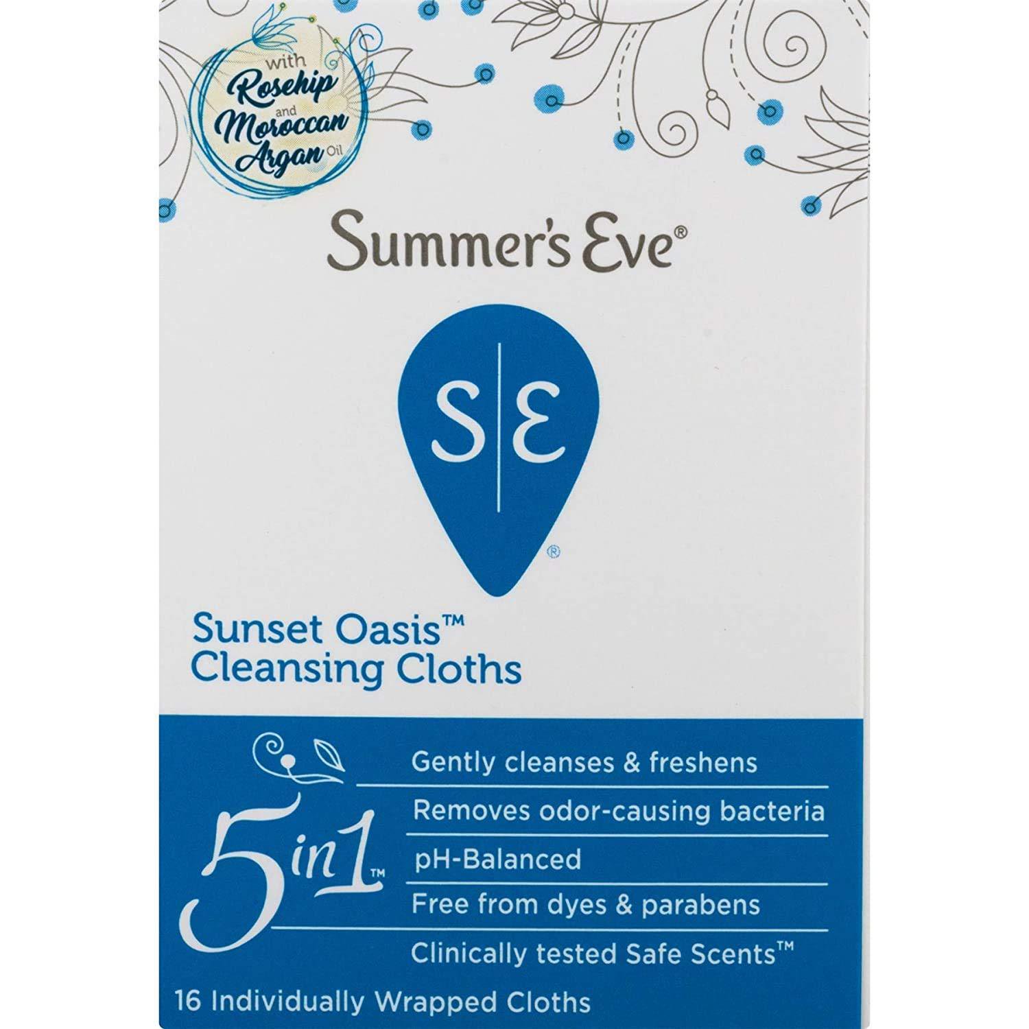 Summer's Eve 5 In 1 Sunset Oasis Cleansing Cloths, 16 Ct - Image 5