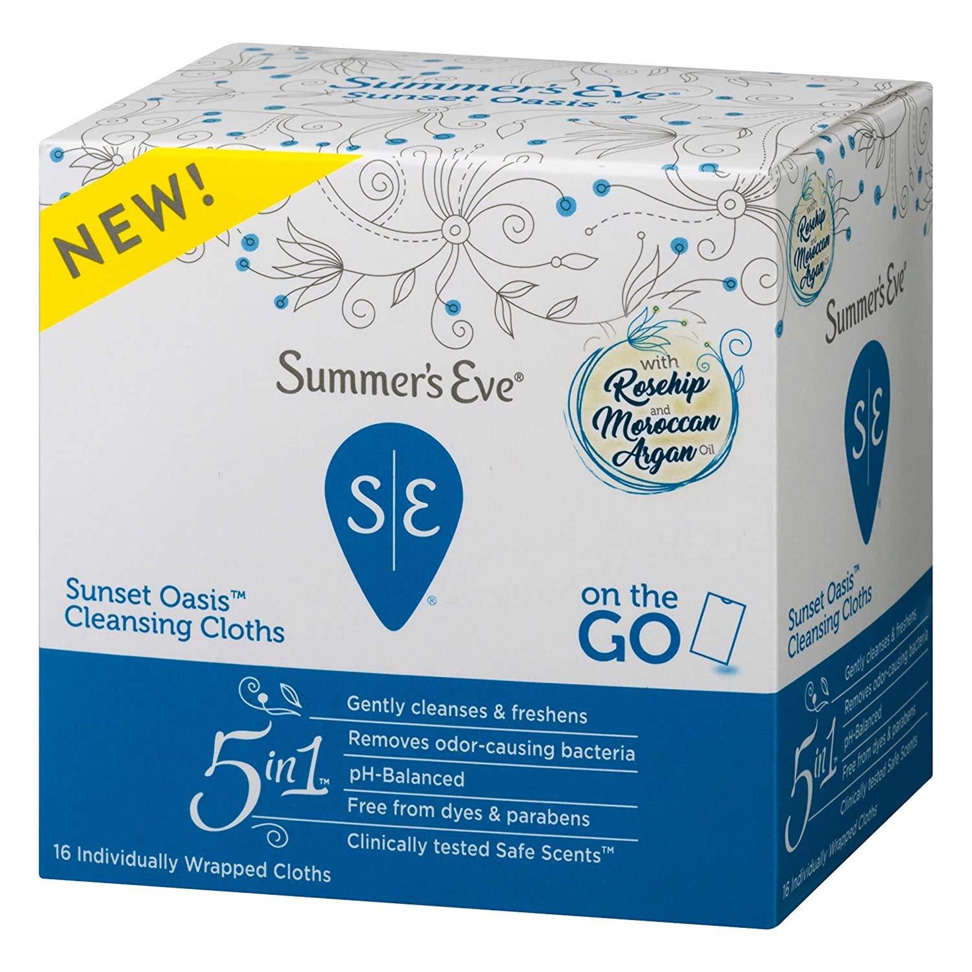 Summer's Eve 5 In 1 Sunset Oasis Cleansing Cloths, 16 Ct - Image 3