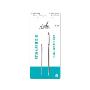 Needlecrafters NC674 Yarn Finishing Needles X2 Metal