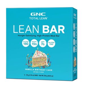GNC Total Lean® Lean Bar - Vanilla Birthday Cake - 5 Count Box
