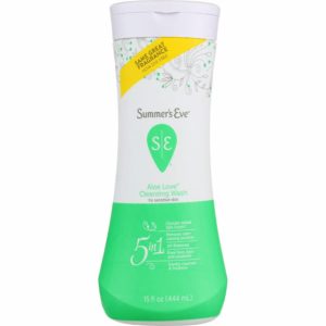 Summers Eve Cleansing Wash 15 Ounce Aloe Love (Sensitive Skin) (444ml)