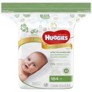HUGGIES Natural Care Fragrance-Free Wipes 184 ea (Packaging May Vary)