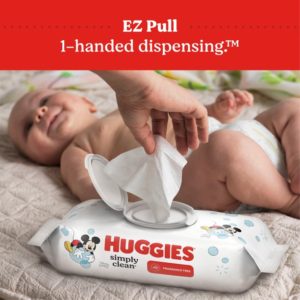 Alternative view of Huggies Simply Clean Unscented Baby Wipes, 1 Flip-Top Pack (64 Wipes Total)