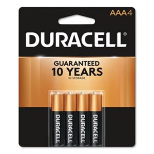 Duracell Alkaline Batteries with Duralock Technology, AAA, 4/Pack