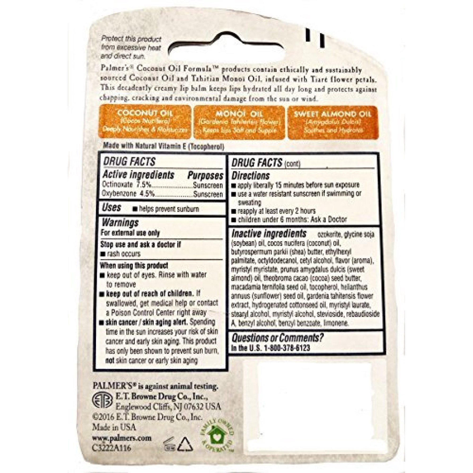 Palmers Coconut Oil Formula Lip Balm with Vitamin E - Image 4