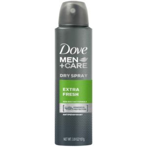 Dove Men+Care Dry Spray Antiperspirant Deodorant Extra Fresh 3.8 oz