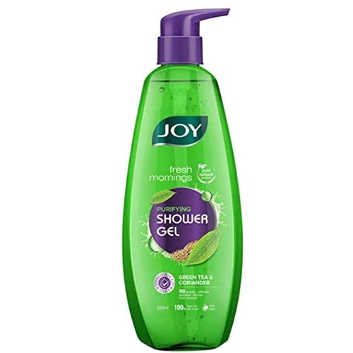 Joy Fresh Mornings Pure Natural Shower Gel 500ml - Green Tea & Coriander