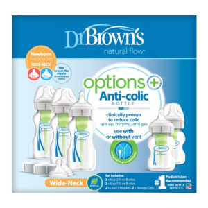 Dr. Brown's Options+ Wide-Neck Newborn Feeding Set, PP (WB09600)