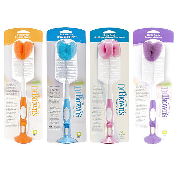Dr Browns Natural Flow Baby Bottle Brush-Colors may vary ONLINE ONLY