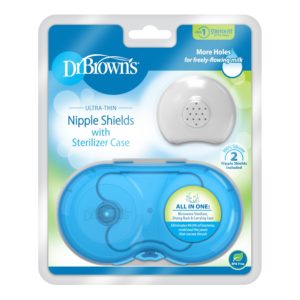 Dr. Brown’s™ Nipple Shields with Sterilizing Case, Size 1