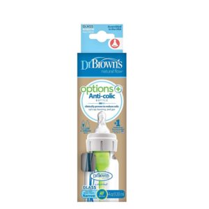 Alternative view of Dr. Brown’s Options+™ Anti-colic GLASS Baby Bottle, 8oz Narrow ONLINE ONLY