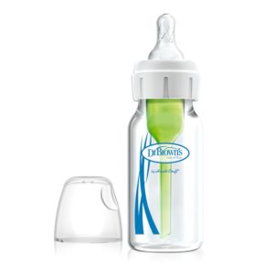 Dr. Brown’s Options+™ Anti-colic GLASS Baby Bottle, 8oz Narrow ONLINE ONLY