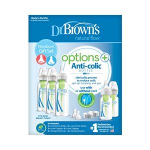 Dr. Brown’s Natural Flow® Options+™ Anti-colic Baby Bottles Newborn Feeding Set